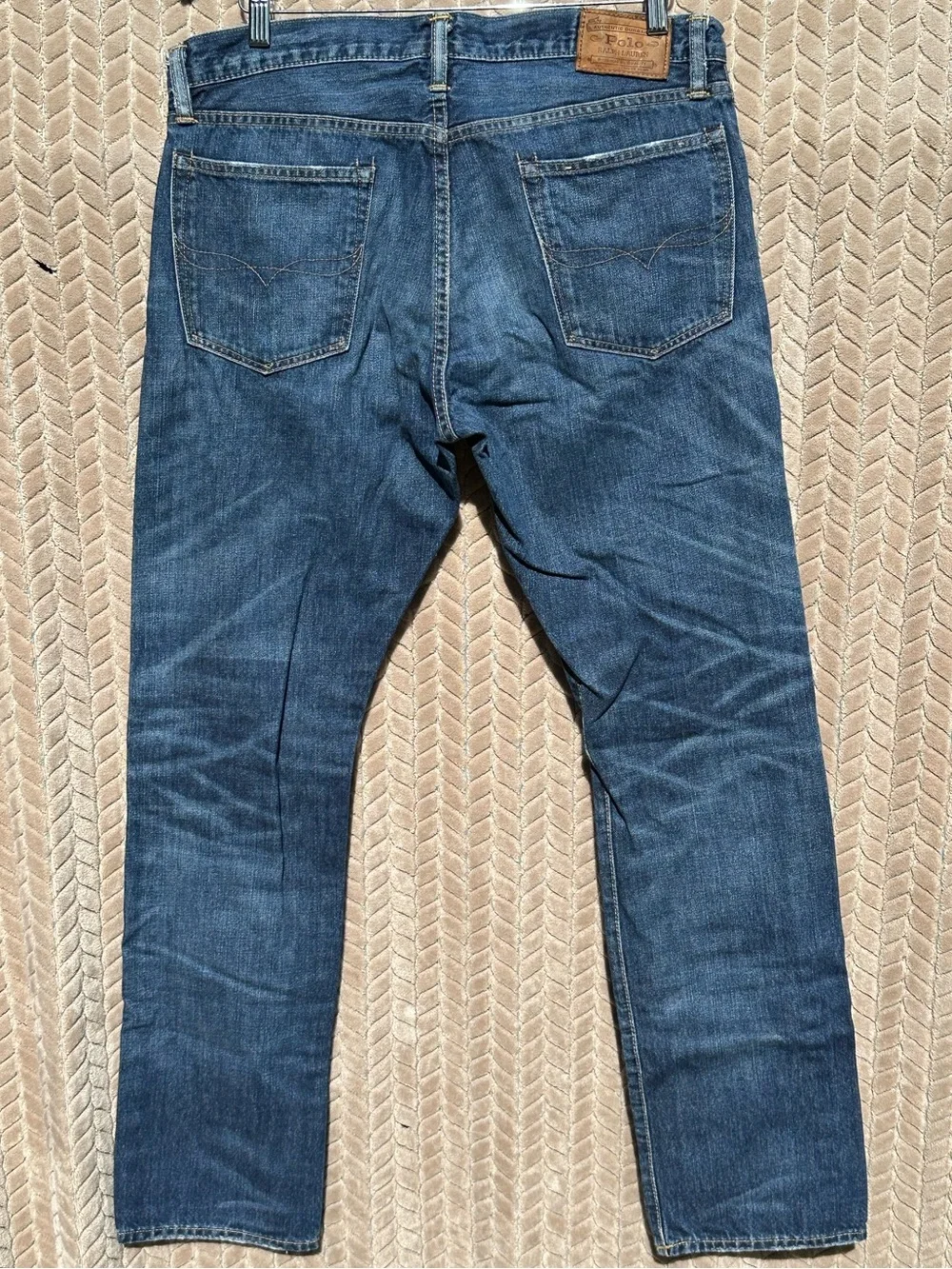 Polo Ralph Lauren Varick Slim Straight Jeans Men’s 33x32 Medium Wash Denim - Picture 2 of 13
